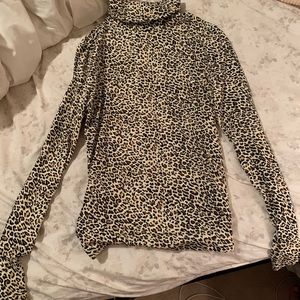 Leopard Turtleneck